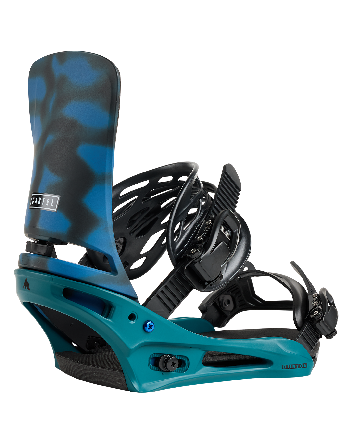 Burton Men's Cartel Re:Flex Snowboard Bindings - Evergreen Shatter Men's Snowboard Bindings - Trojan Wake Ski Snow