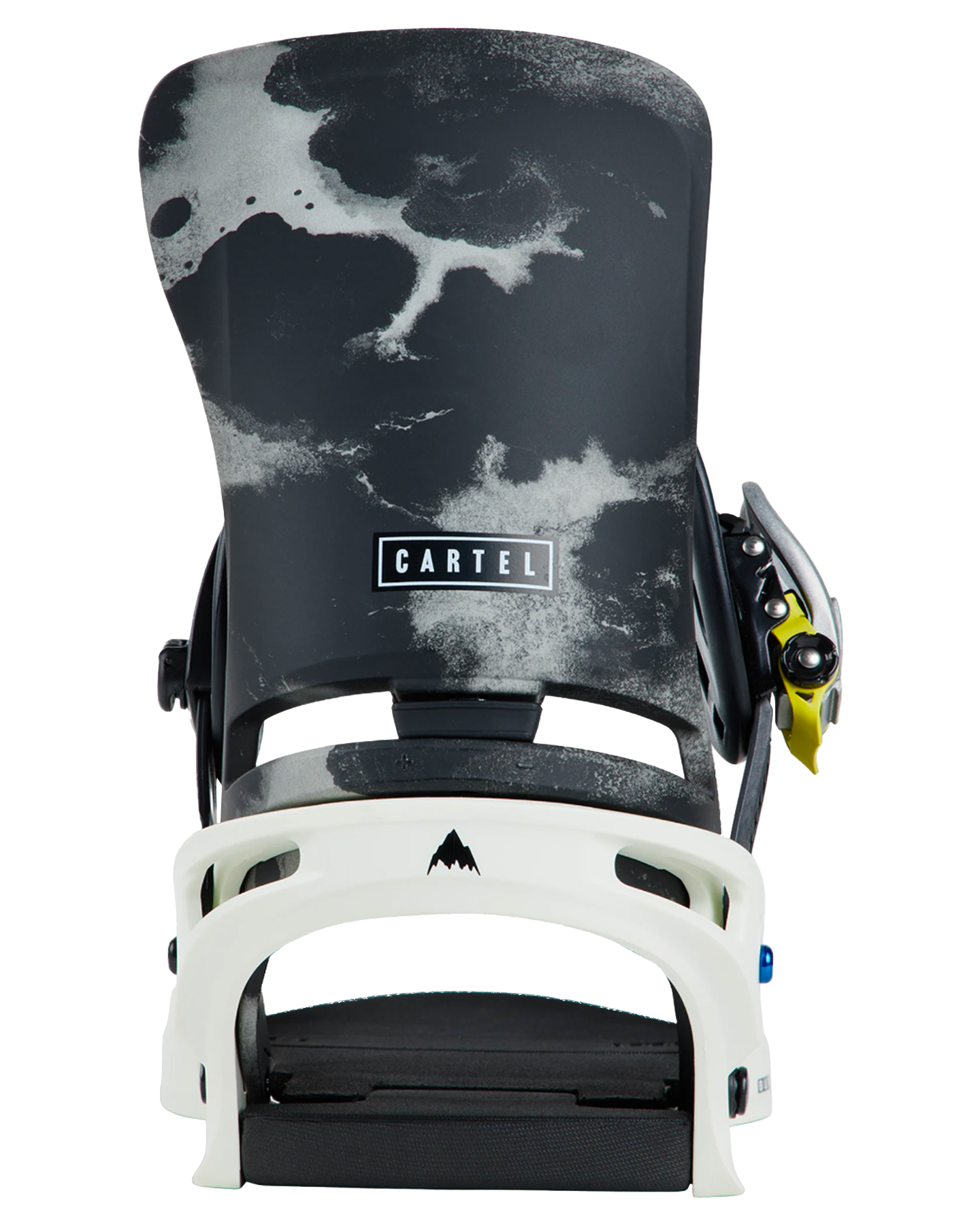Burton Men's Cartel Re:Flex Snowboard Bindings - White / Graphic - 2024 Snowboard Bindings - Mens - Trojan Wake Ski Snow