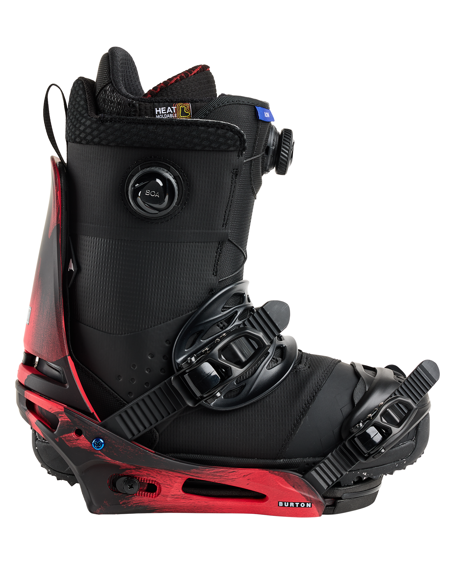 Burton Men's Cartel X Re:Flex Snowboard Bindings - Black / Red Men's Snowboard Bindings - Trojan Wake Ski Snow