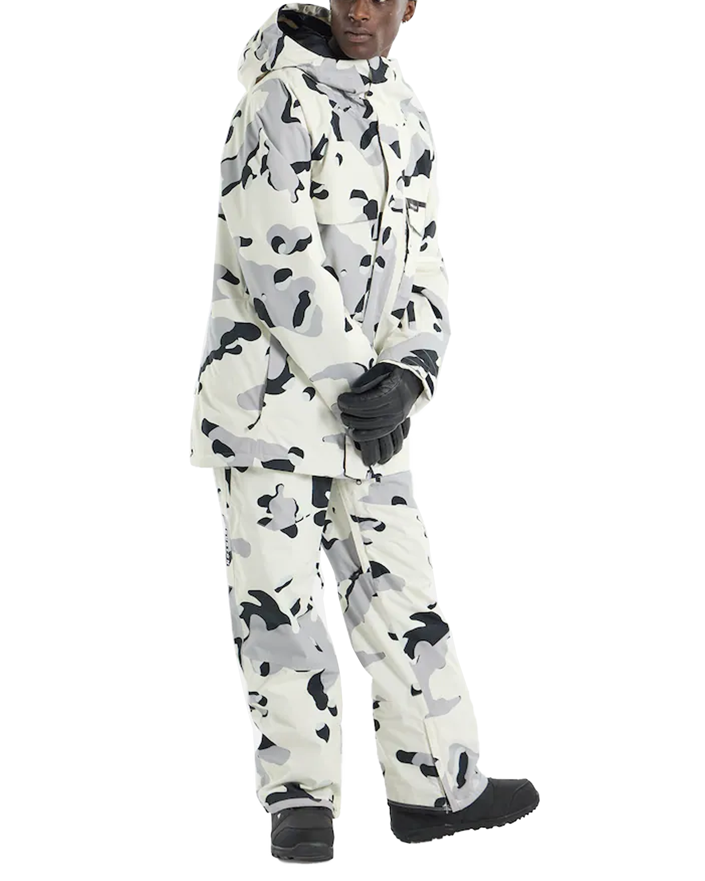 Burton Men's Covert 2.0 Snow Jacket - Stout White Cookie Camo Men's Snow Jackets - Trojan Wake Ski Snow