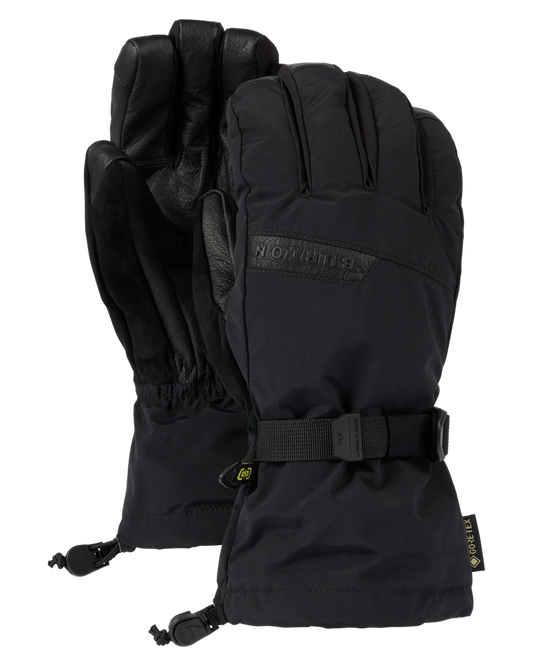 Burton Men's Deluxe Gore-Tex Snow Gloves - True Black Men's Snow Gloves & Mittens - Trojan Wake Ski Snow