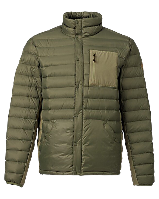 Burton Men's Evergreen Down Insulated Jacket - Dusty Olive/Rucksack Jackets - Trojan Wake Ski Snow