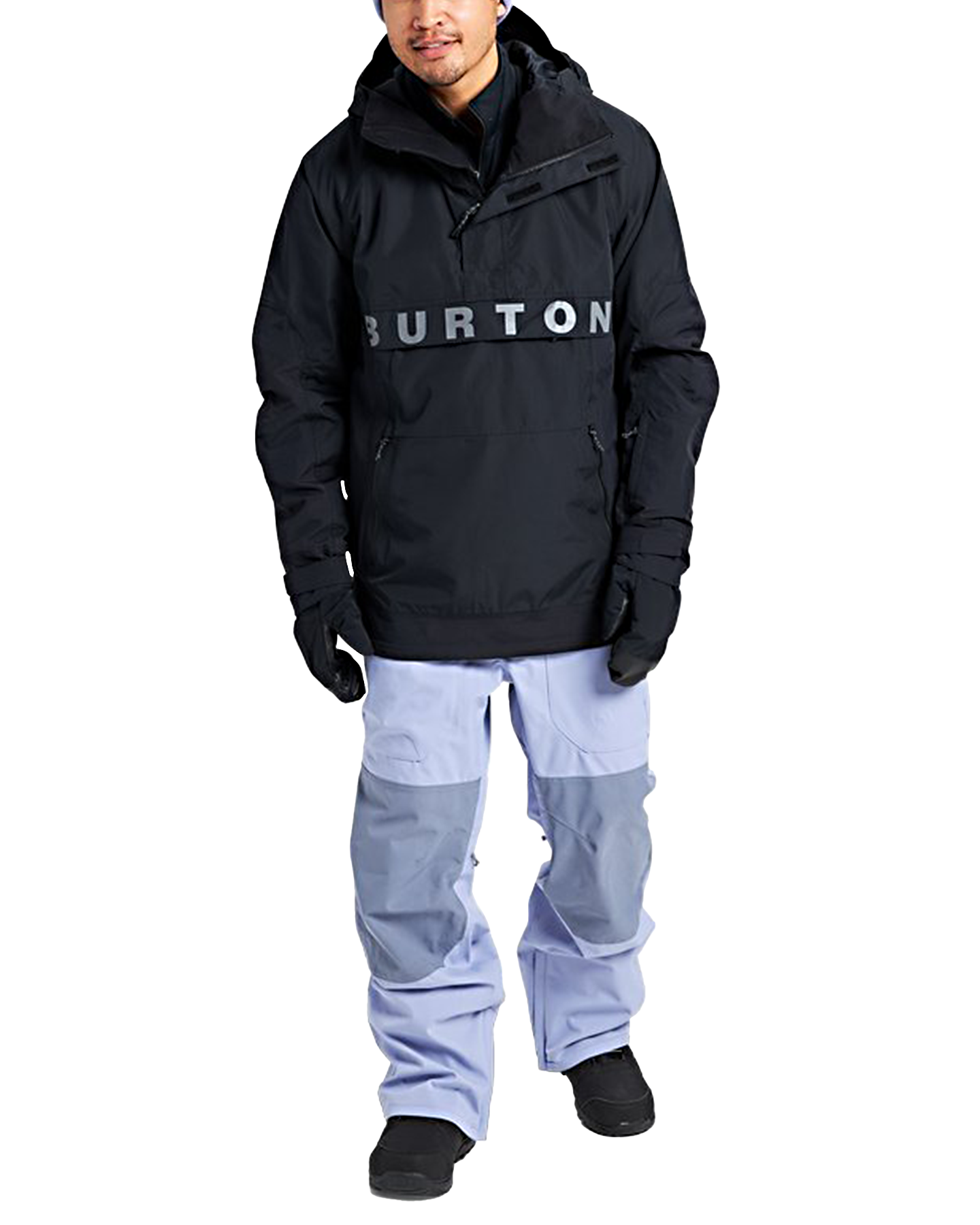 Burton Men's Frostner 2L Anorak Snow Jacket - True Black Men's Snow Jackets - Trojan Wake Ski Snow