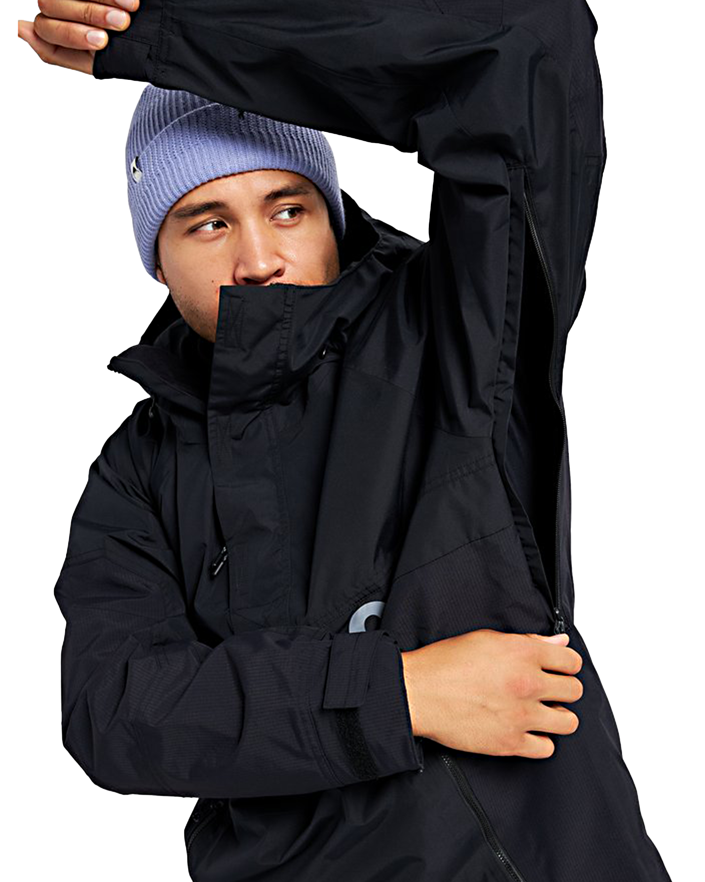 Burton Men's Frostner 2L Anorak Snow Jacket - True Black Men's Snow Jackets - Trojan Wake Ski Snow