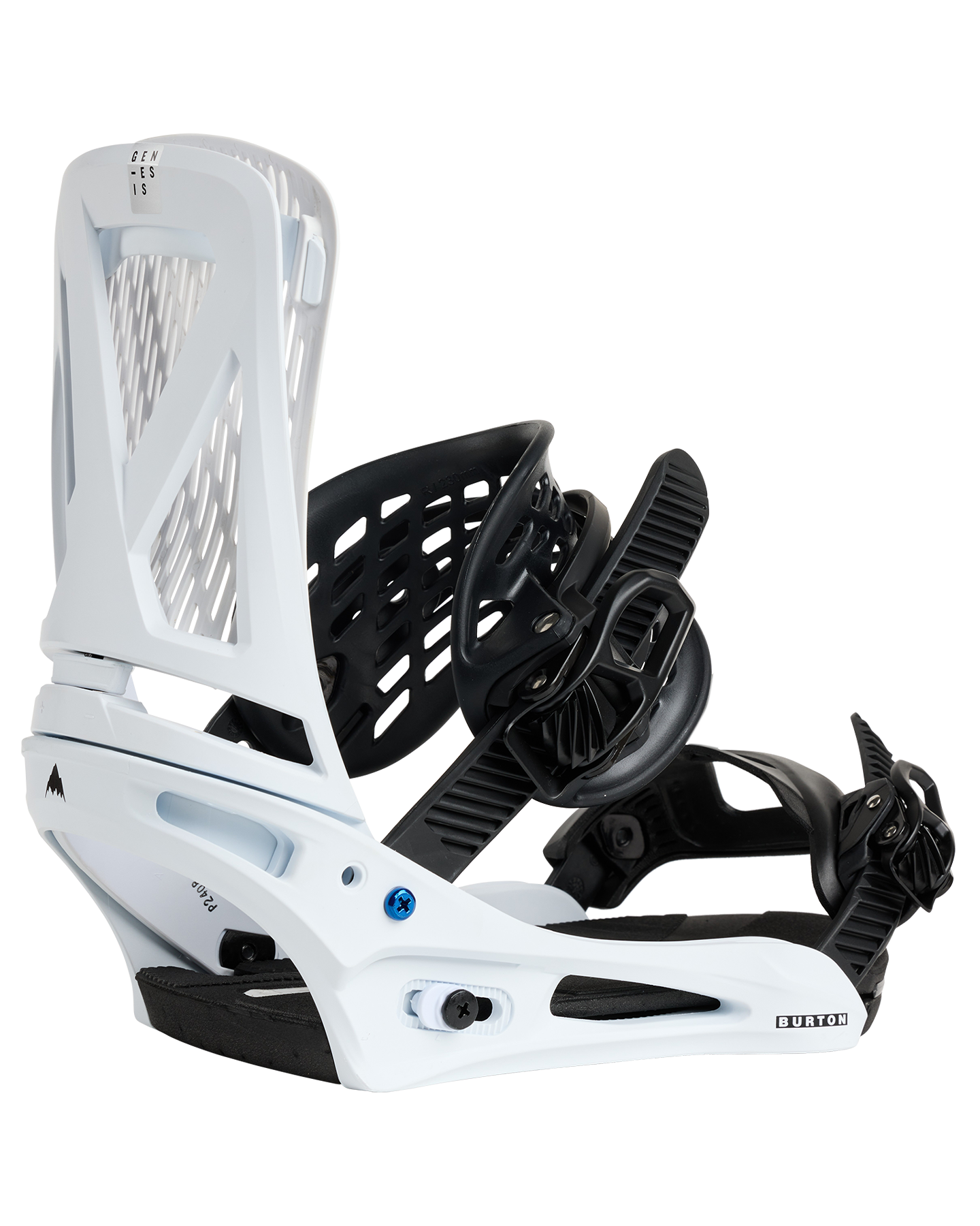 Burton Men's Genesis Re:Flex Snowboard Bindings - White Men's Snowboard Bindings - Trojan Wake Ski Snow