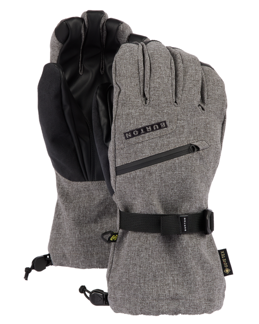 Burton Men's Gore-Tex Snow Gloves - Gray Heather Men's Snow Gloves & Mittens - Trojan Wake Ski Snow