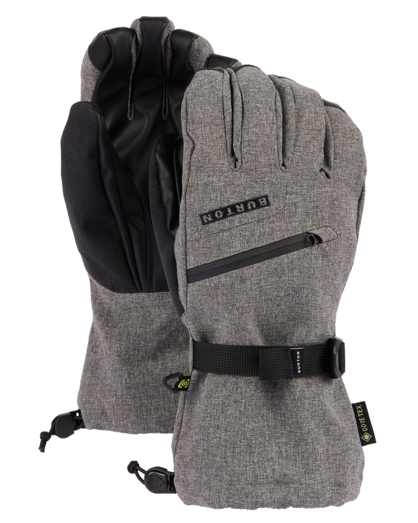 Burton Men's Gore-Tex Snow Gloves - Gray Heather Men's Snow Gloves & Mittens - Trojan Wake Ski Snow