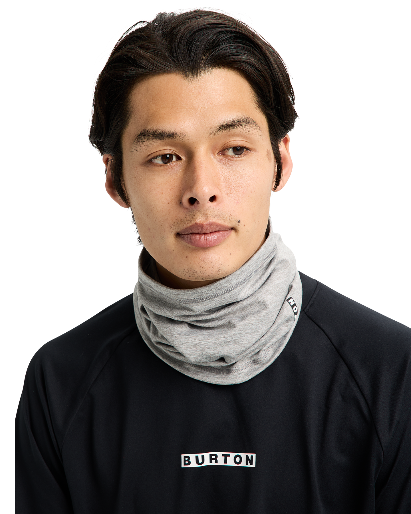 Burton Men's Midweight Neck Warmer - Gray Heather Men's Neck Warmers & Face Masks - Trojan Wake Ski Snow