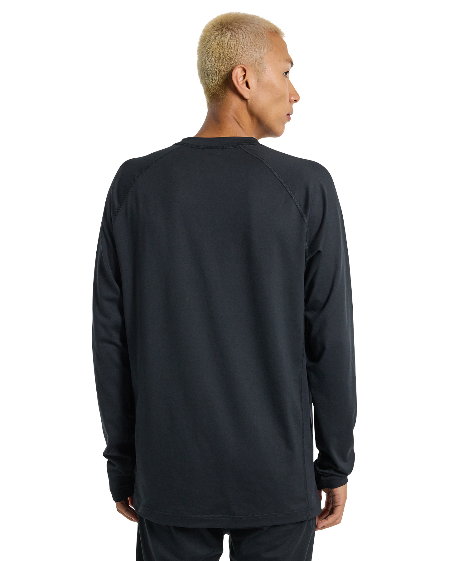 Burton Men's Midweight Base Layer Crewneck - True Black Men's Thermal Tops - Trojan Wake Ski Snow