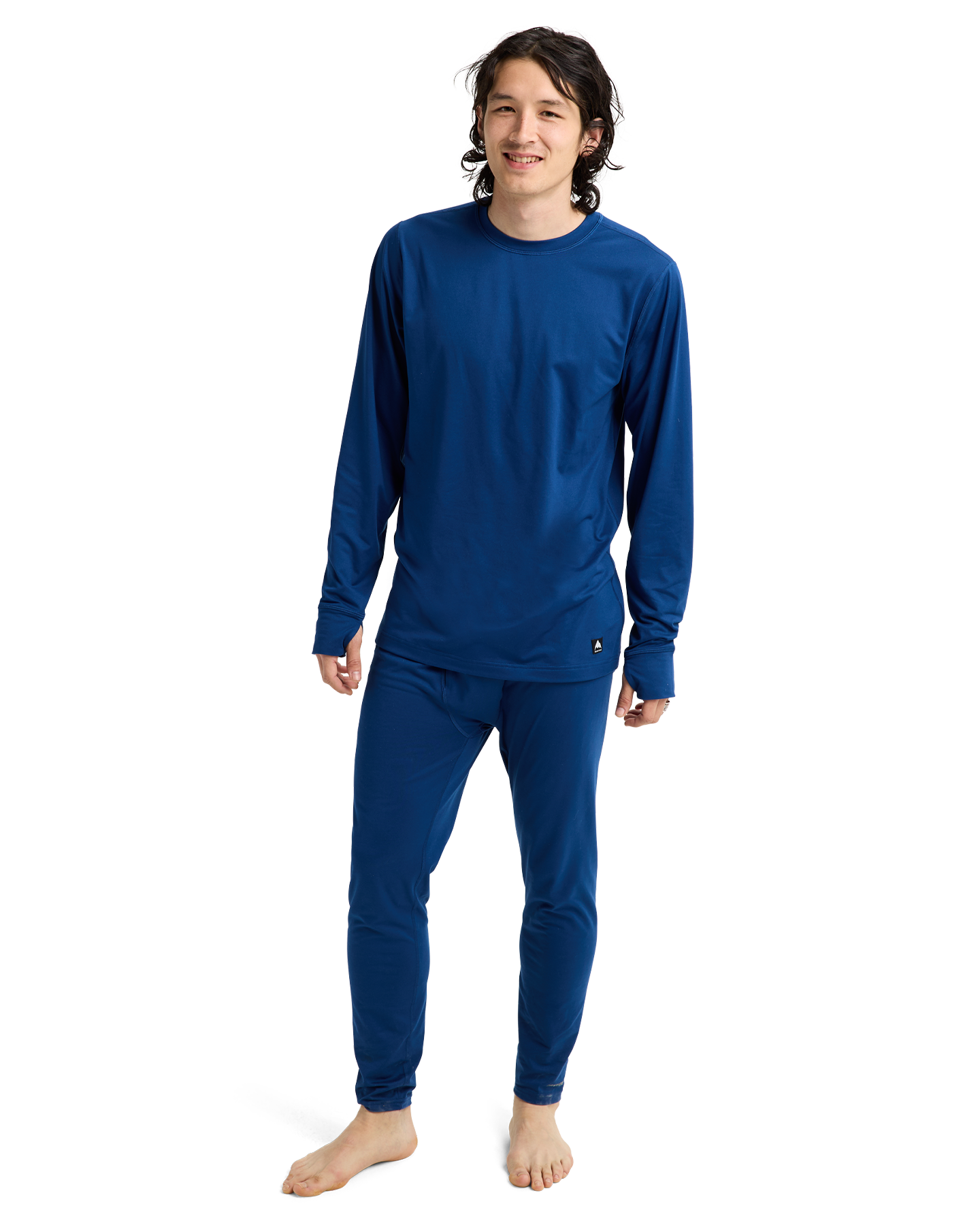 Burton Men's Midweight Base Layer Crewneck - Nightfall Men's Thermal Tops - Trojan Wake Ski Snow