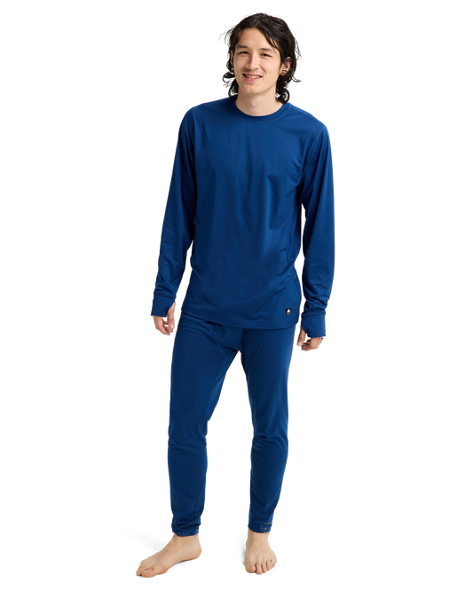 Burton Men's Midweight Base Layer Crewneck - Nightfall Men's Thermal Tops - Trojan Wake Ski Snow
