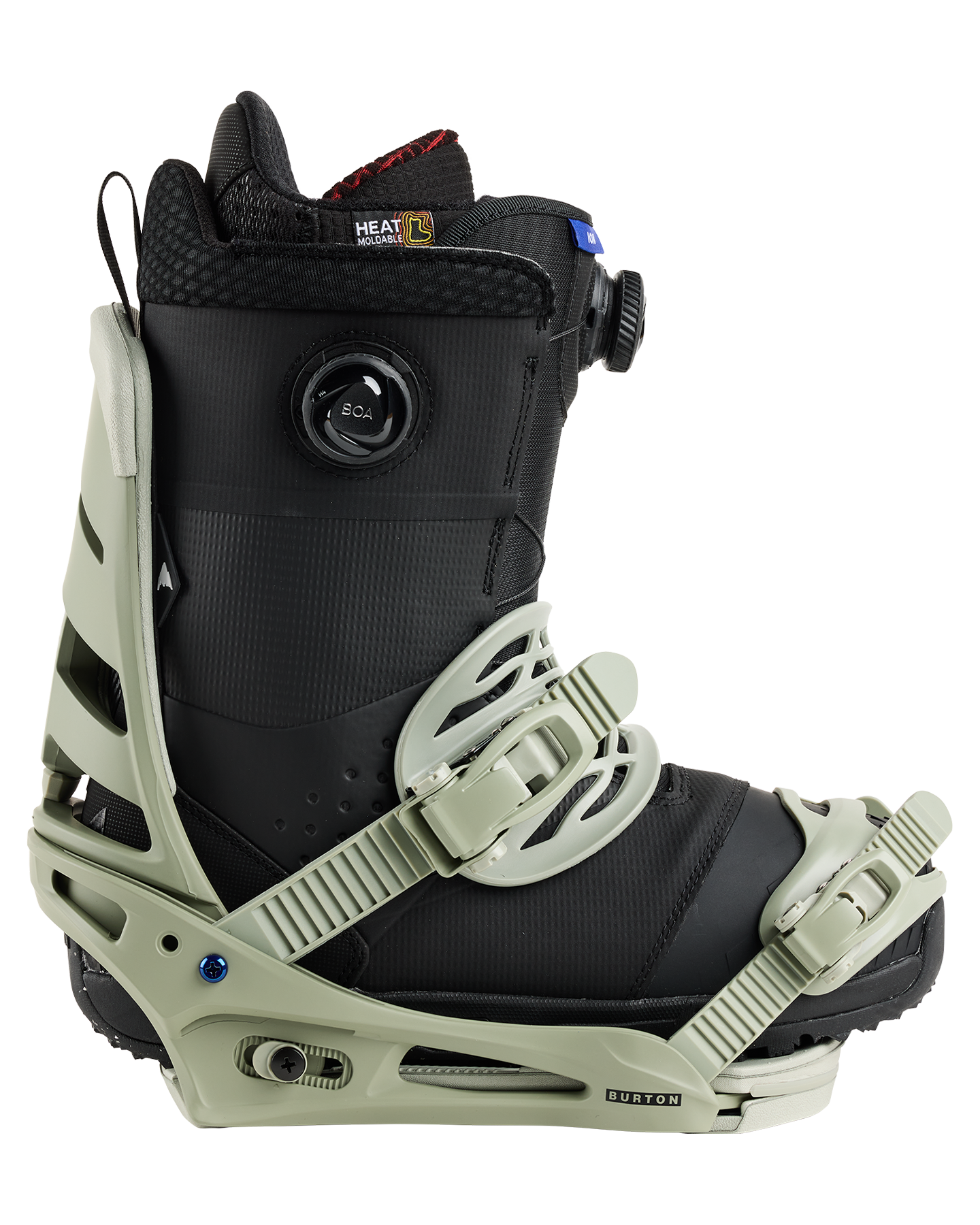 Burton Men's Mission Re:Flex Snowboard Bindings - Talc Green Men's Snowboard Bindings - Trojan Wake Ski Snow