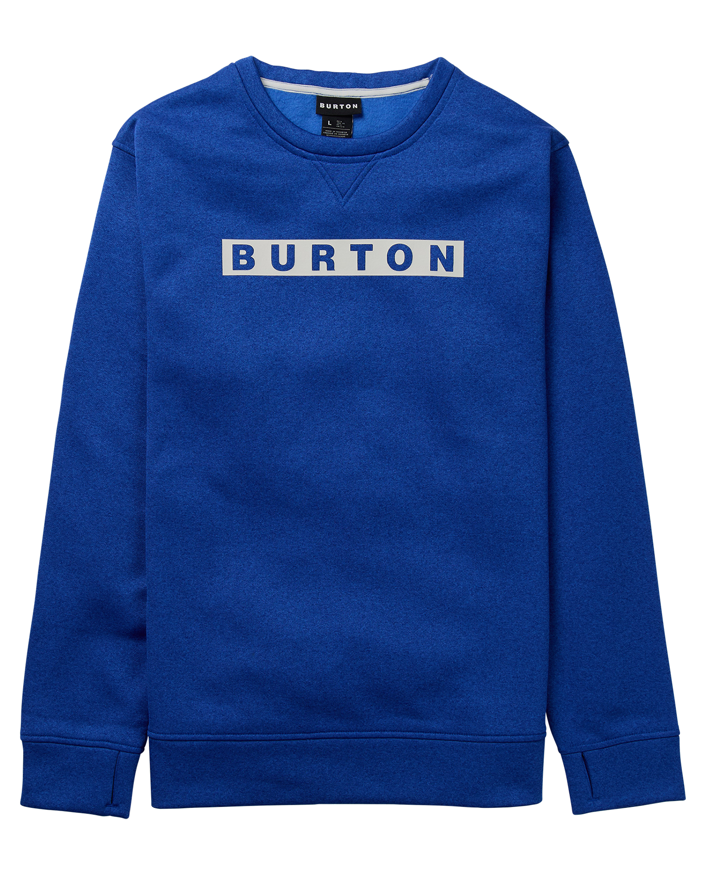 Burton Men's Oak Pullover Crewneck - Jake Blue Heather Men's Crewnecks - Trojan Wake Ski Snow