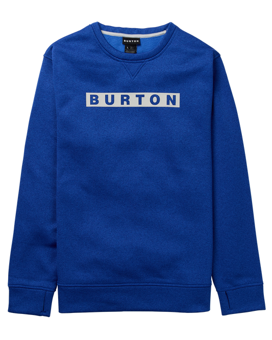 Burton Men's Oak Pullover Crewneck - Jake Blue Heather Men's Crewnecks - Trojan Wake Ski Snow