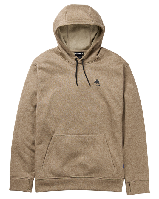 Burton Men's Oak Pullover Hoodie - Summit Taupe Heather Men's Hoodies - Trojan Wake Ski Snow