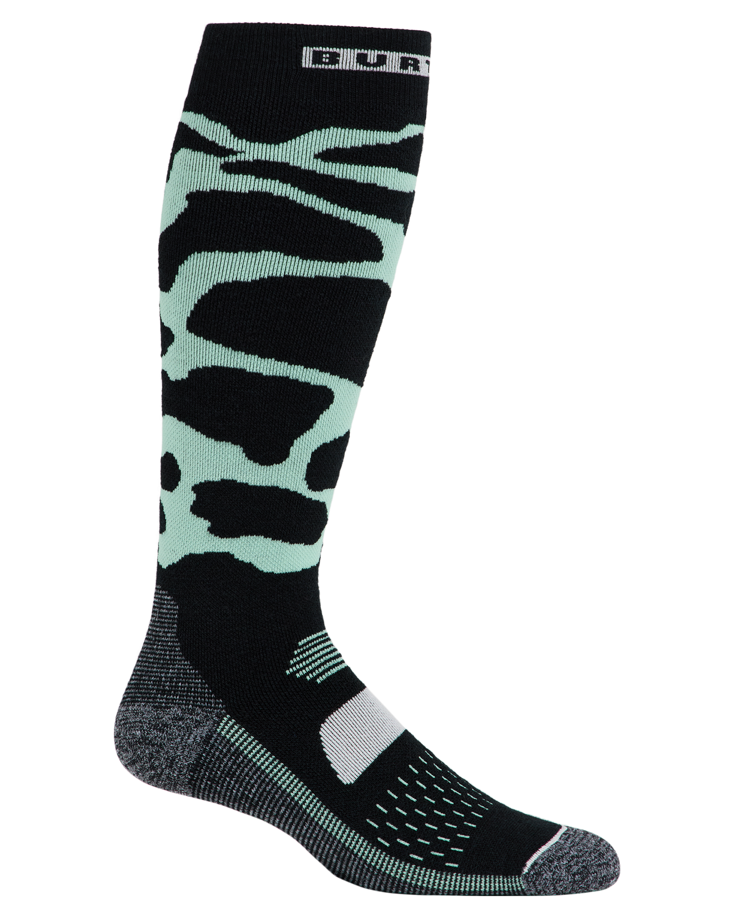 Burton Men's Performance Midweight Sock - Soft Sage Camo Men's Socks - Trojan Wake Ski Snow