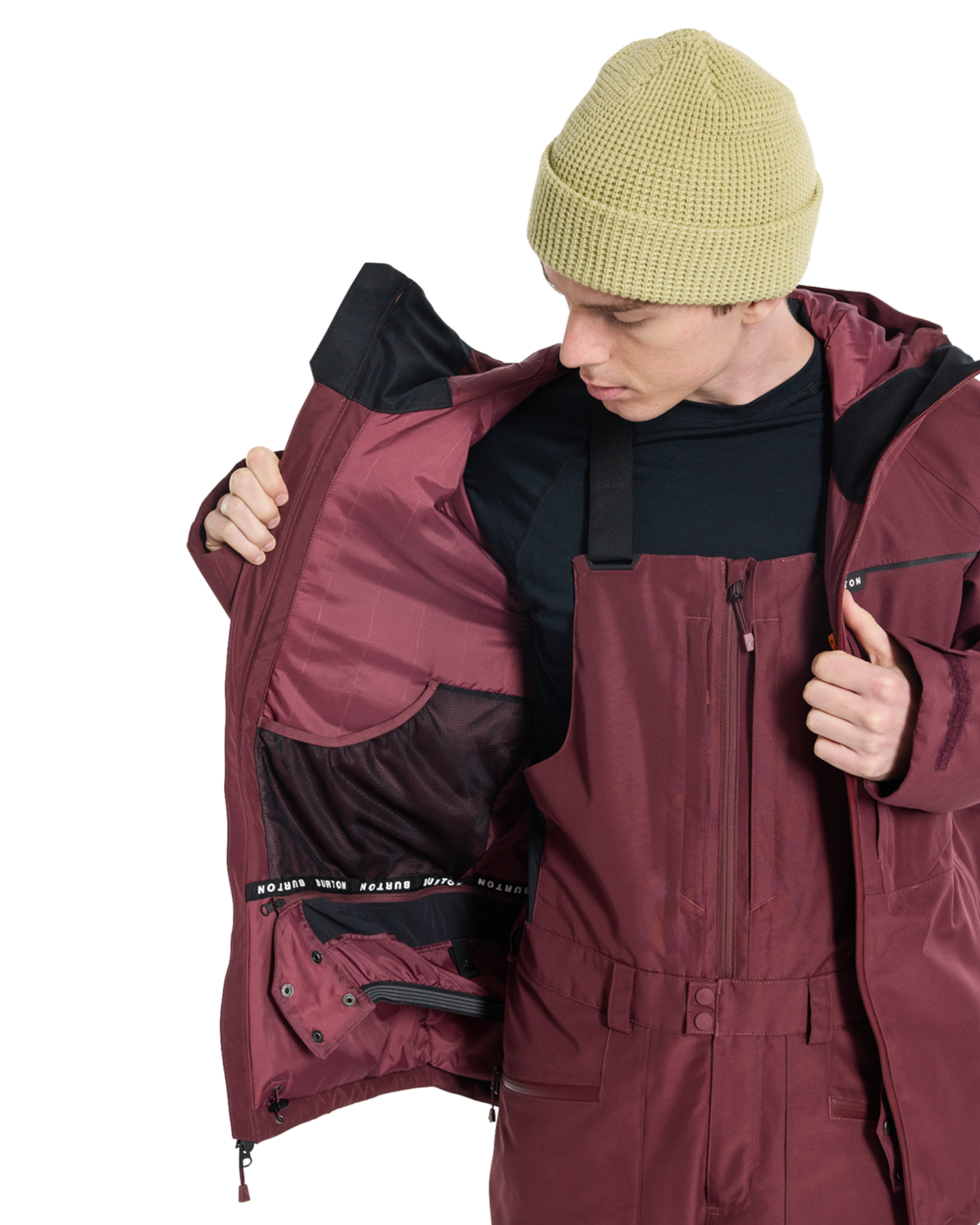 Burton Men's Pillowline Gore‑Tex 2L Snow Jacket - Almandine Men's Snow Jackets - Trojan Wake Ski Snow