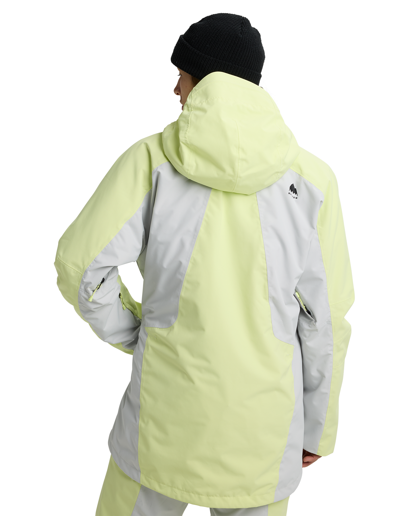 Burton Men's Reserve 2L 3-In-1 Snow Jacket - Glow Yellow Green/Gray Cloud Men's Snow Jackets - Trojan Wake Ski Snow