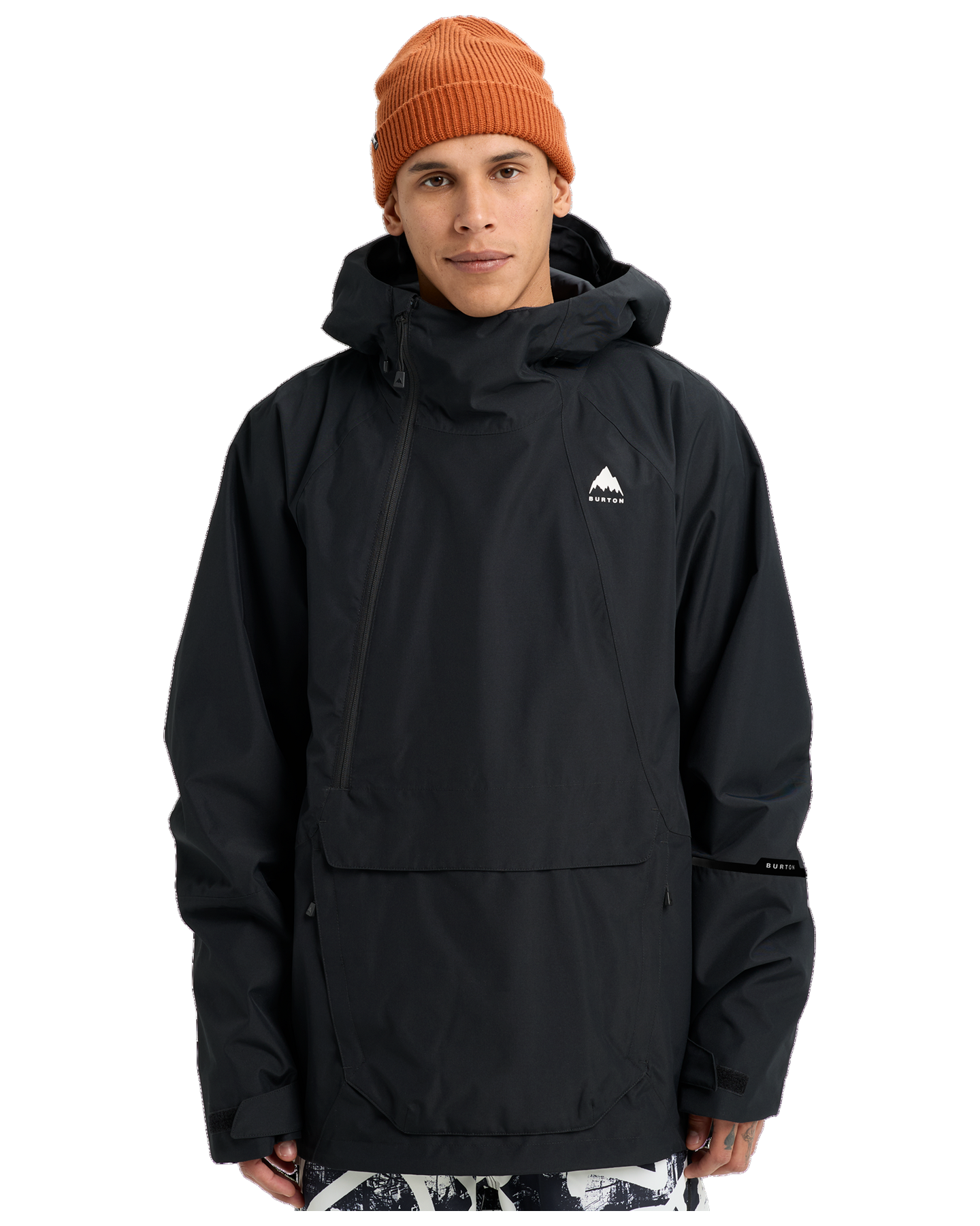 Burton Men's Reserve 2L Relaxed Anorak Snow Jacket - True Black