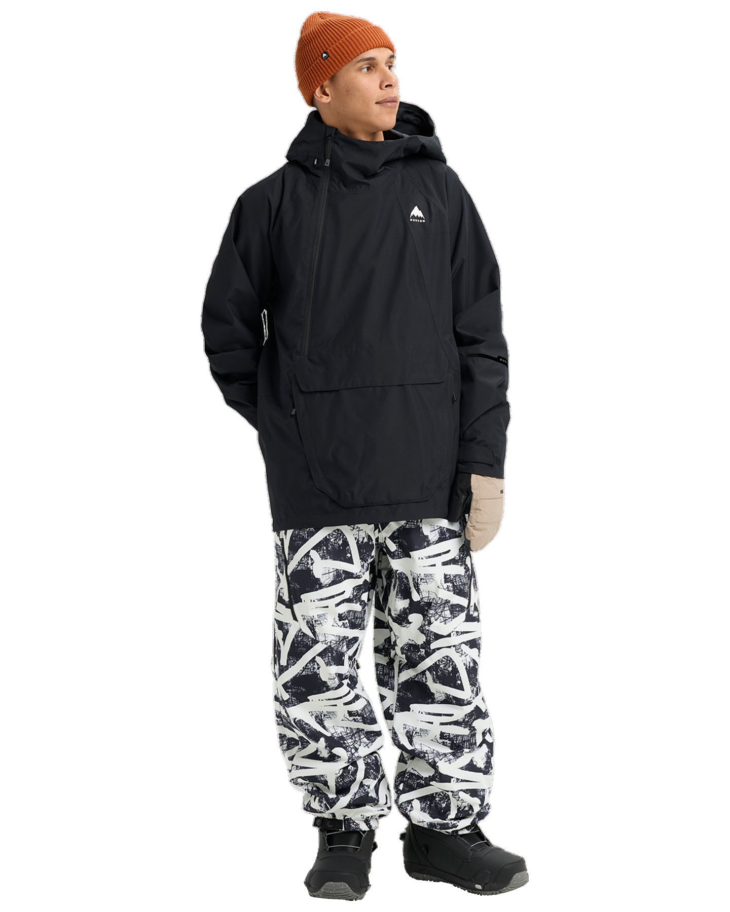Burton Men's Reserve 2L Relaxed Anorak Snow Jacket - True Black