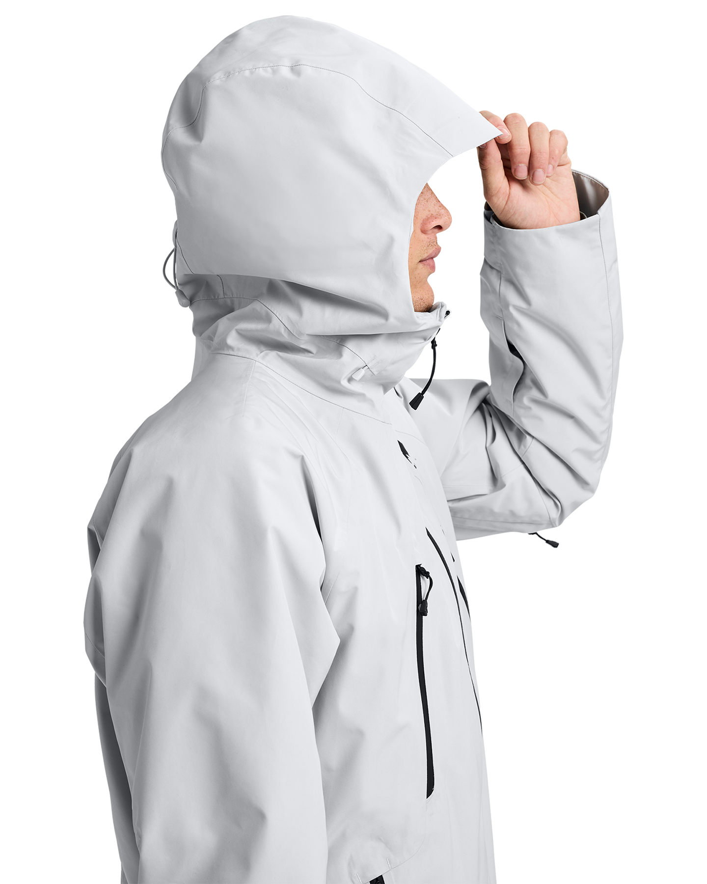 Burton Men's Reserve 2L Relaxed Snow Anorak - Gray Cloud Men's Snow Jackets - Trojan Wake Ski Snow