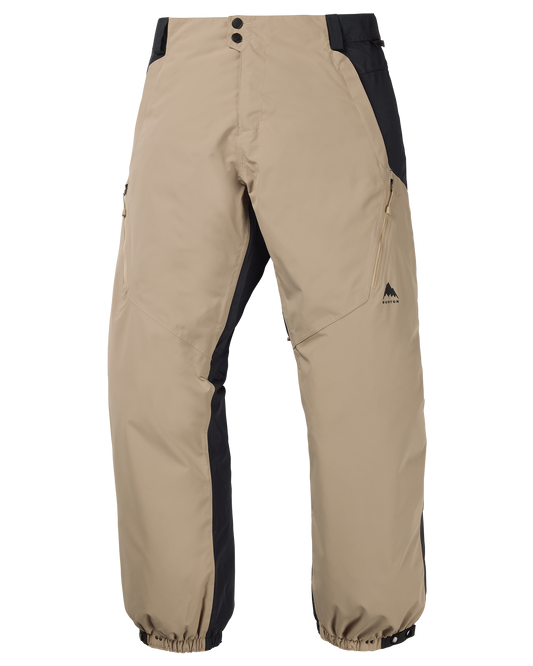 Burton Men's Reserve 2L Relaxed Snow Pants - Summit Taupe/True Black Men's Snow Pants - Trojan Wake Ski Snow