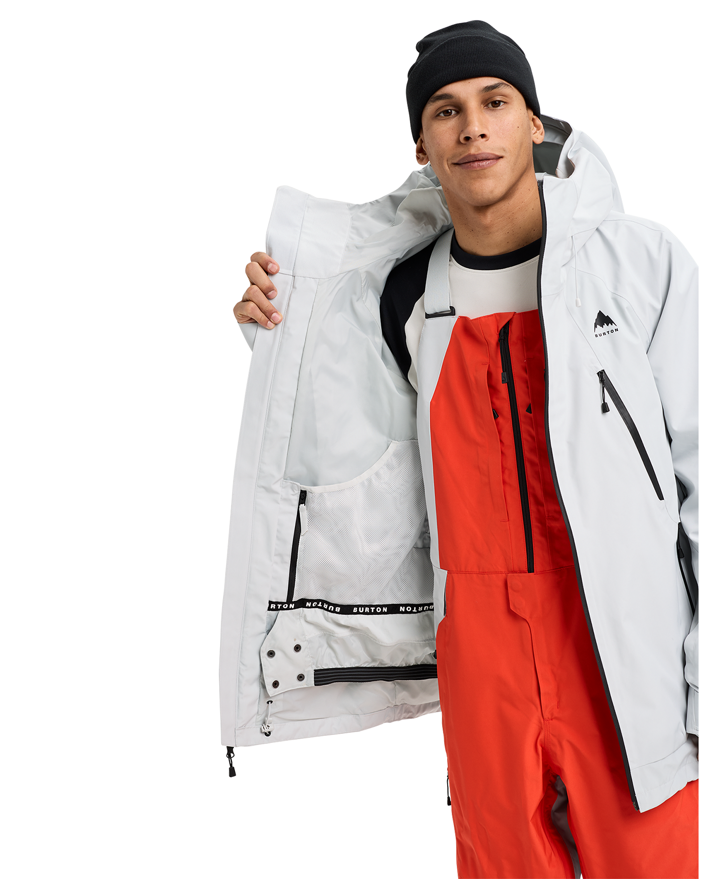 Burton Men's Reserve GORE-TEX® 2L Insulated Snow Jacket - Gray Cloud Men's Snow Jackets - Trojan Wake Ski Snow