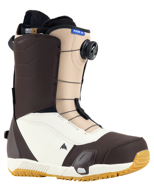 Burton Men's Ruler Step On® Snowboard Boots - Brown / Sand - 2024 Snowboard Boots - Mens - Trojan Wake Ski Snow