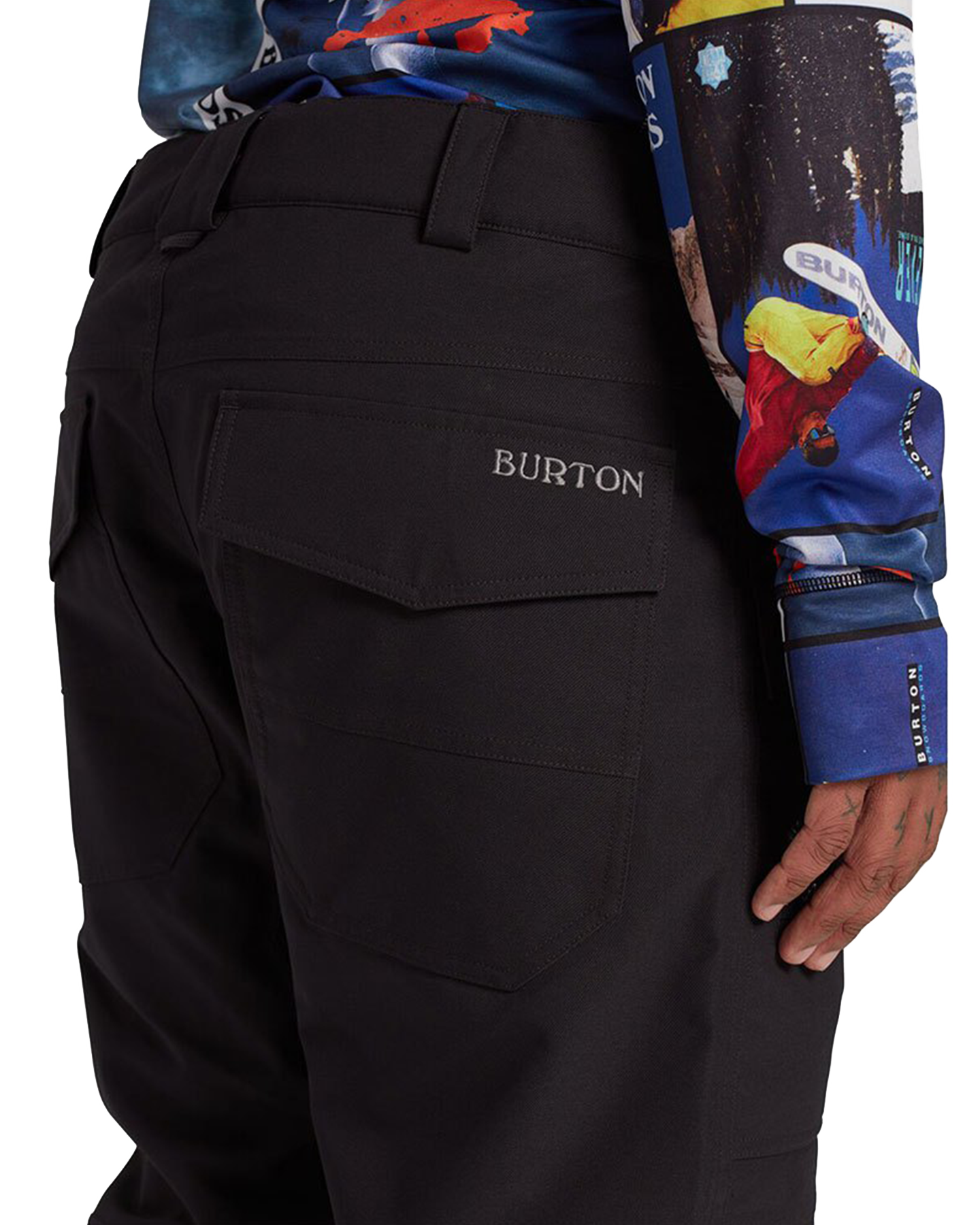 Burton Men's Southside 2L Snow Pants - Slim Fit - True Black Men's Snow Pants - Trojan Wake Ski Snow