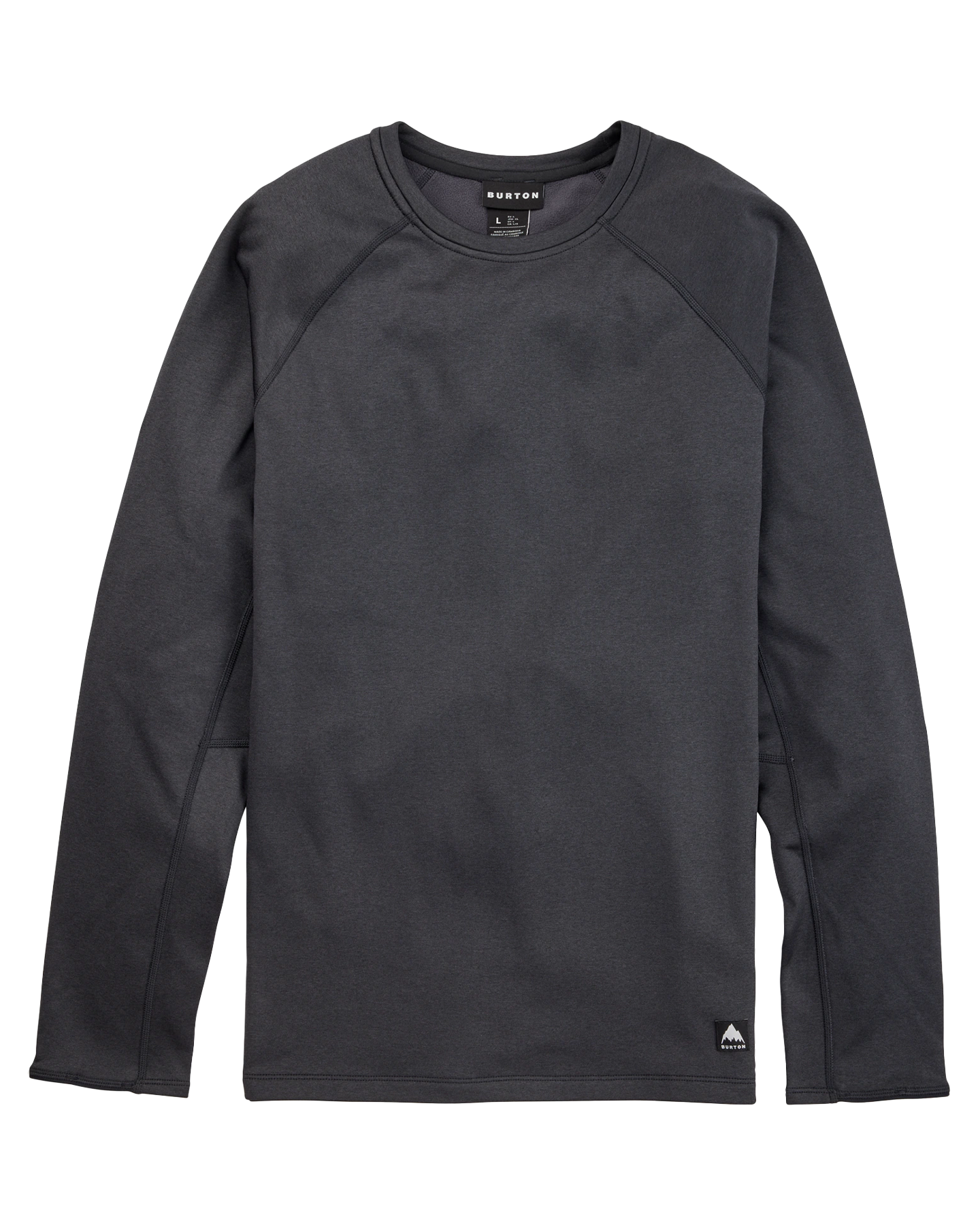 Burton Men's Stockrun Crewneck Fleece - True Black Men's Crewnecks - Trojan Wake Ski Snow