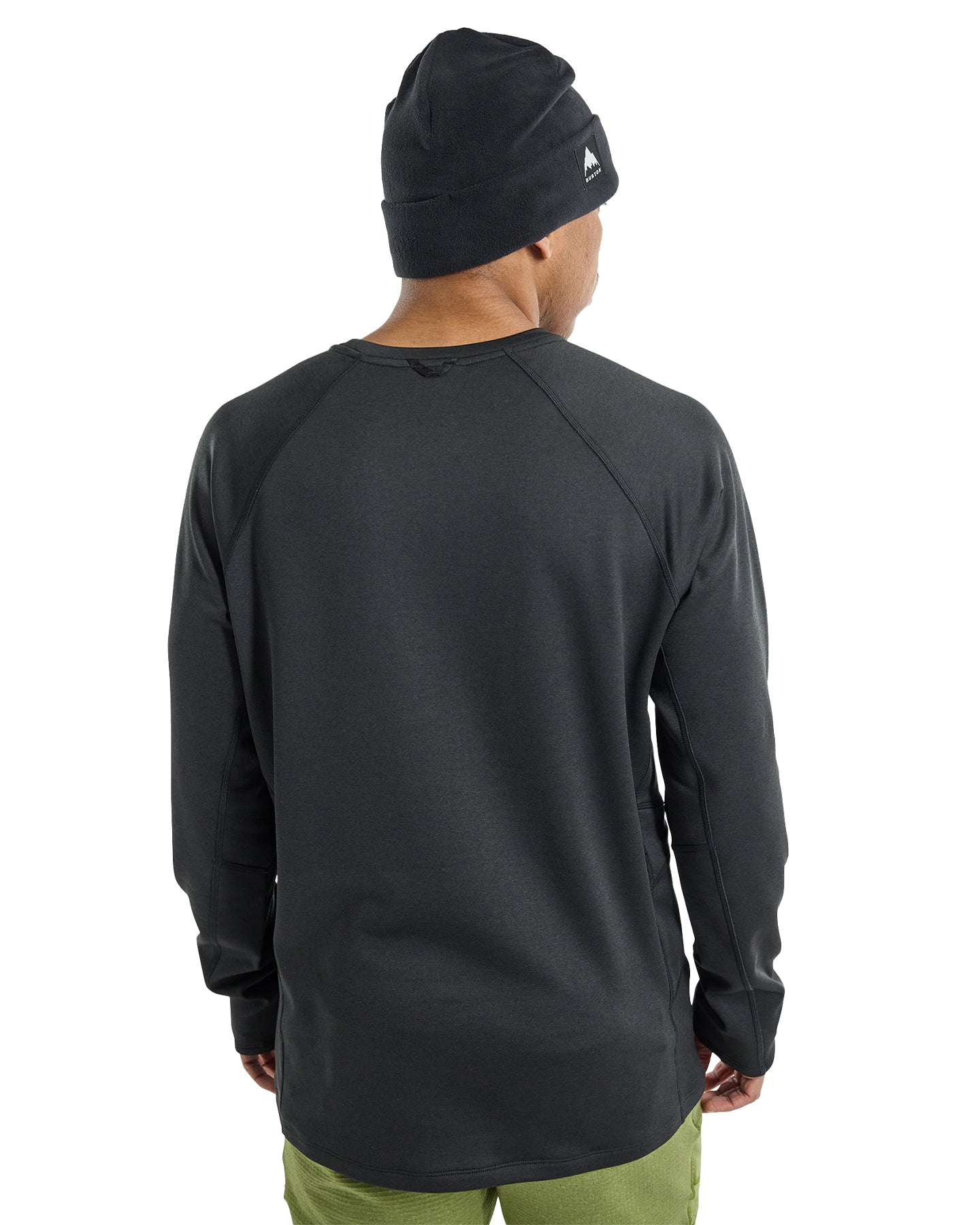 Burton Men's Stockrun Crewneck Fleece - True Black Men's Crewnecks - Trojan Wake Ski Snow