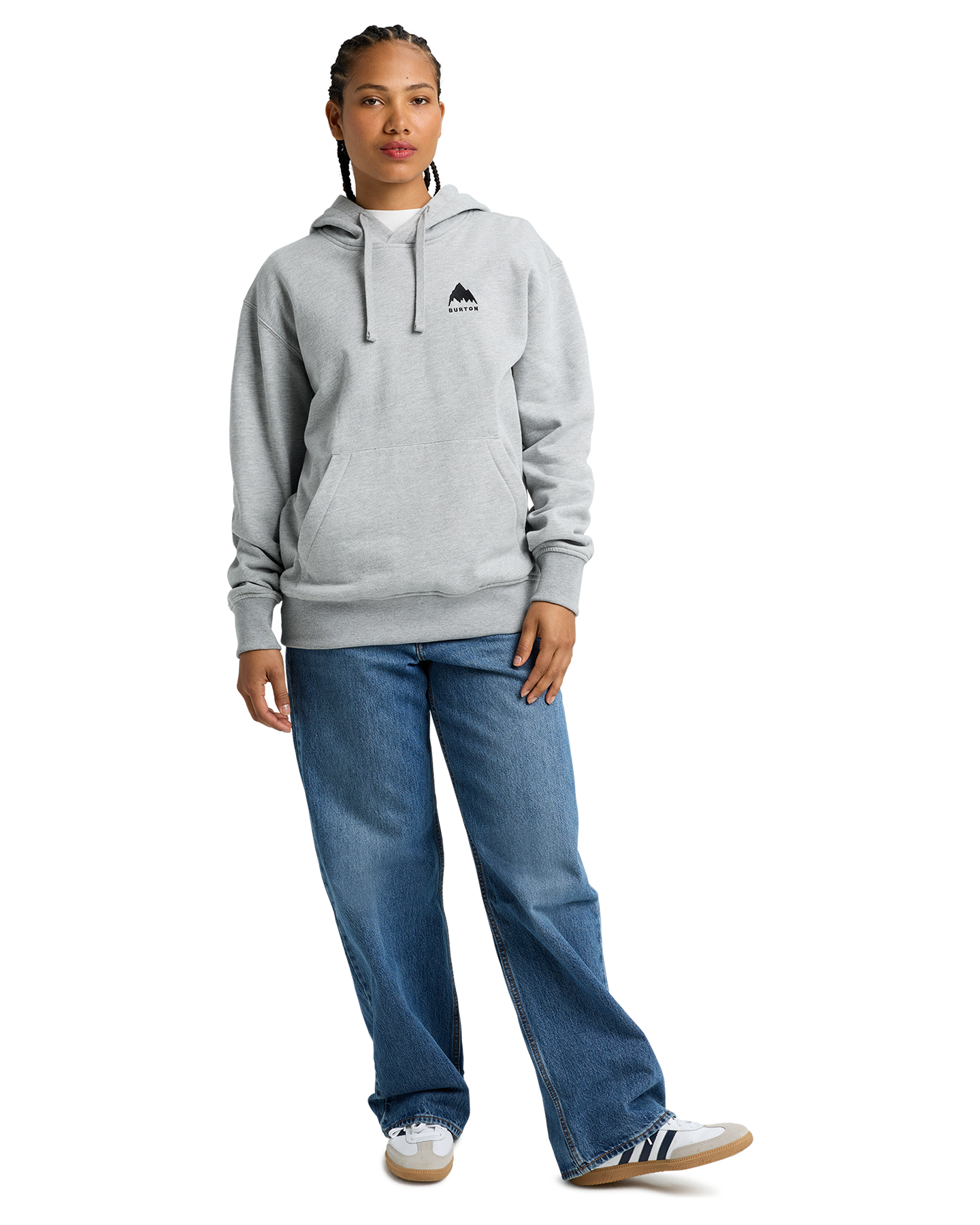 Burton Mountain Pullover Hoodie - Gray Heather Unisex Hoodies - Trojan Wake Ski Snow