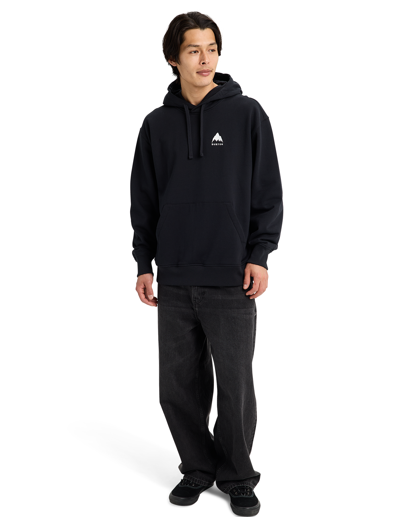 Burton Mountain Pullover Hoodie - True Black Unisex Hoodies - Trojan Wake Ski Snow