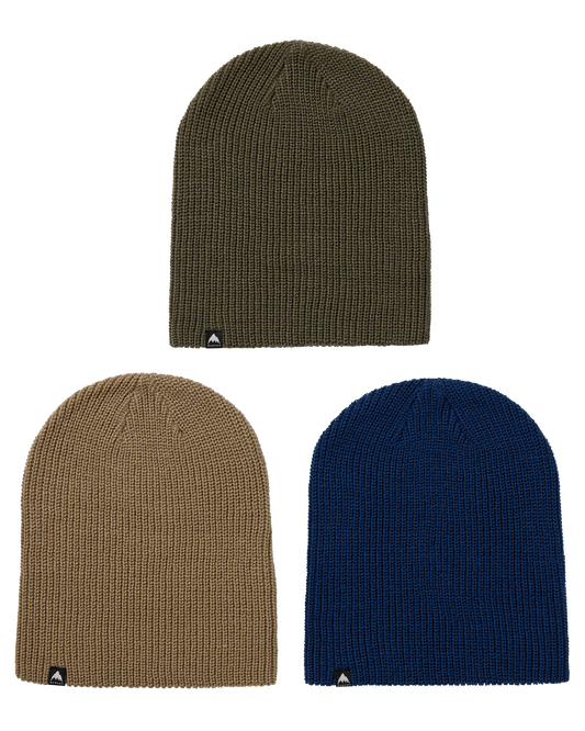 Burton Recycled DND Beanie (3 Pack) - Nightfall/Summit Taupe/Forest Moss