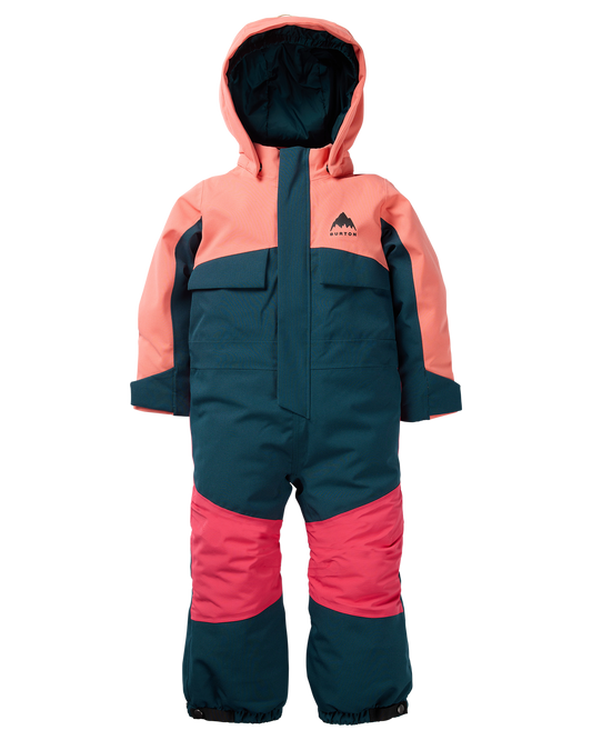 Burton Toddlers' 2L One Piece - Peach Echo/Deep Emerald Toddlers' Snow Onesies - Trojan Wake Ski Snow