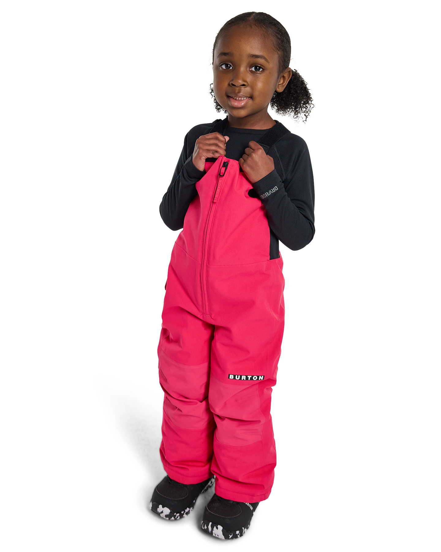 Burton Toddlers' Maven 2L Bib Pants - Azalea Pink Toddlers' Snow Bibs - Trojan Wake Ski Snow