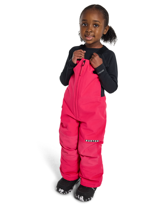 Burton Toddlers' Maven 2L Bib Pants - Azalea Pink Toddlers' Snow Bibs - Trojan Wake Ski Snow