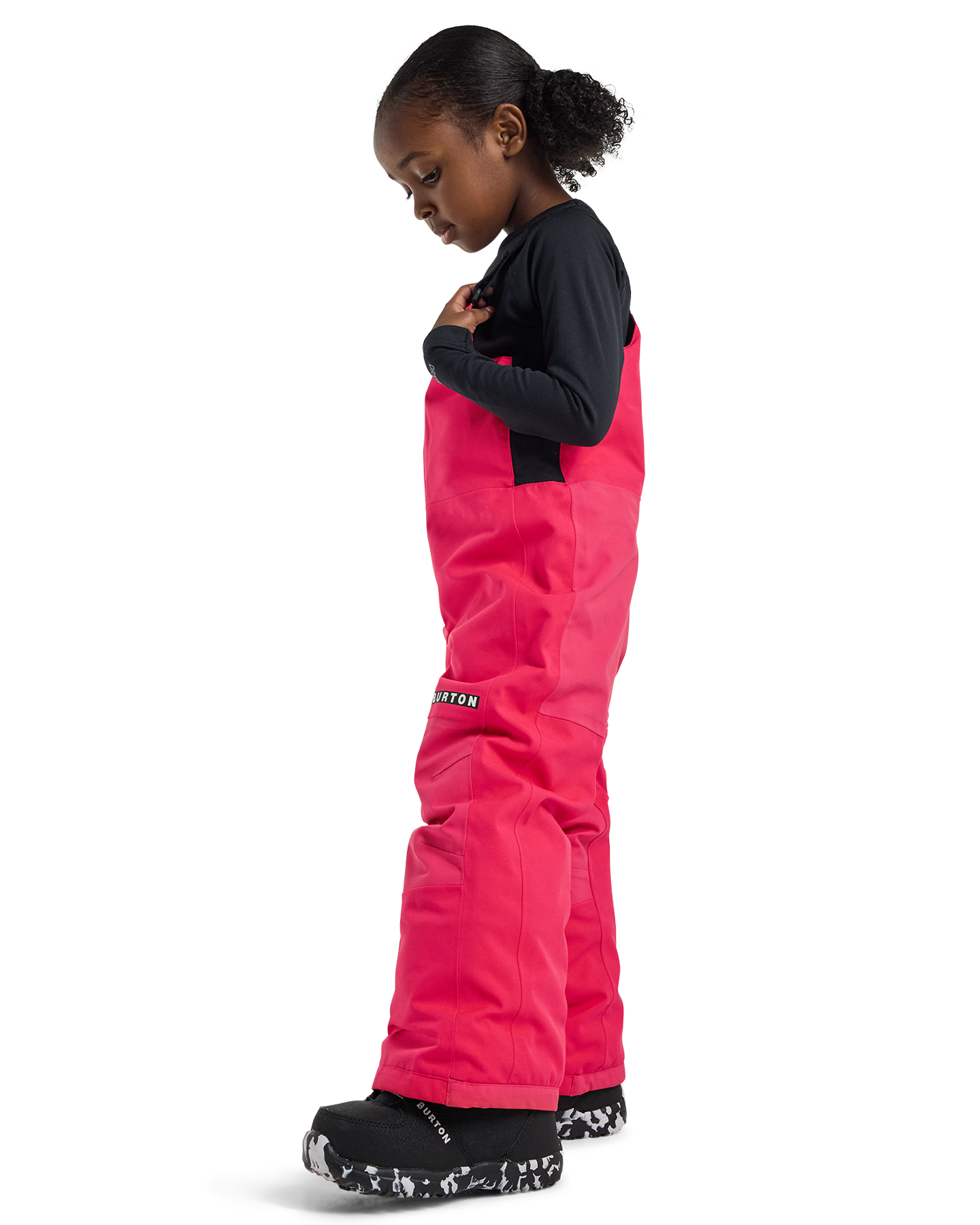 Burton Toddlers' Maven 2L Bib Pants - Azalea Pink Toddlers' Snow Bibs - Trojan Wake Ski Snow