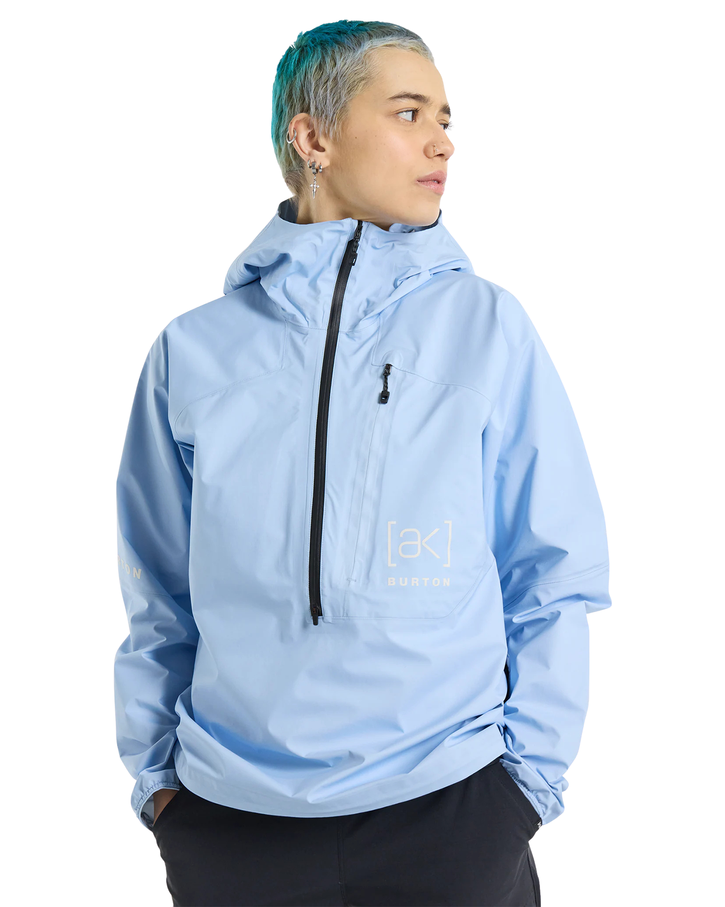 Burton Women's [ak]® GORE-TEX® 3L Minimalist Anorak Rain Jacket - Moonrise Women's Jackets - Trojan Wake Ski Snow
