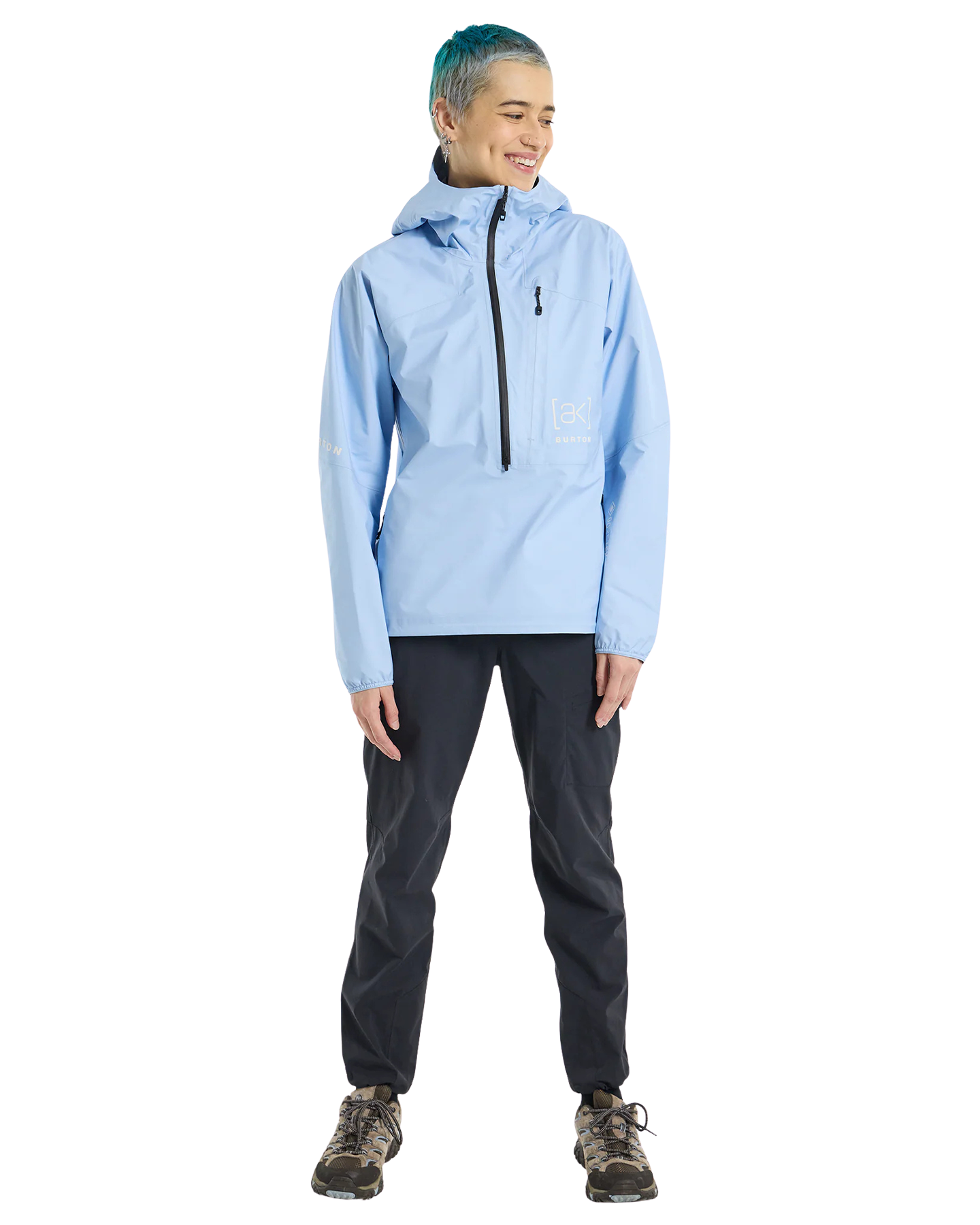 Burton Women's [ak]® GORE-TEX® 3L Minimalist Anorak Rain Jacket - Moonrise Women's Jackets - Trojan Wake Ski Snow