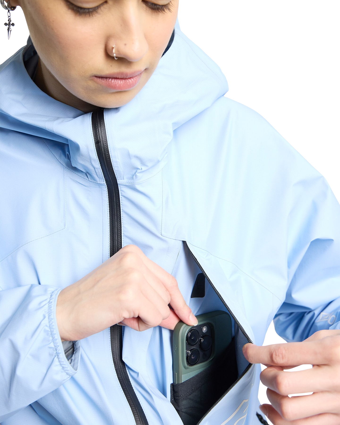 Burton Women's [ak]® GORE-TEX® 3L Minimalist Anorak Rain Jacket - Moonrise Women's Jackets - Trojan Wake Ski Snow