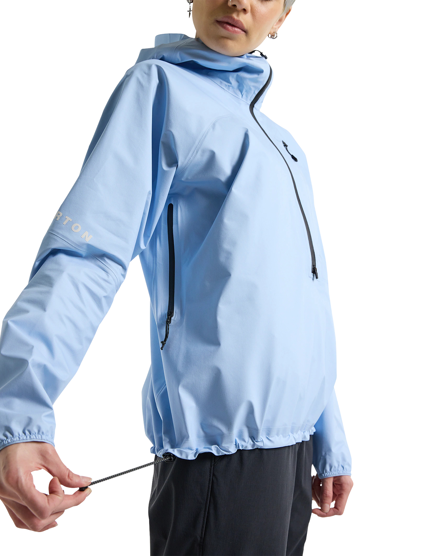Burton Women's [ak]® GORE-TEX® 3L Minimalist Anorak Rain Jacket - Moonrise Women's Jackets - Trojan Wake Ski Snow