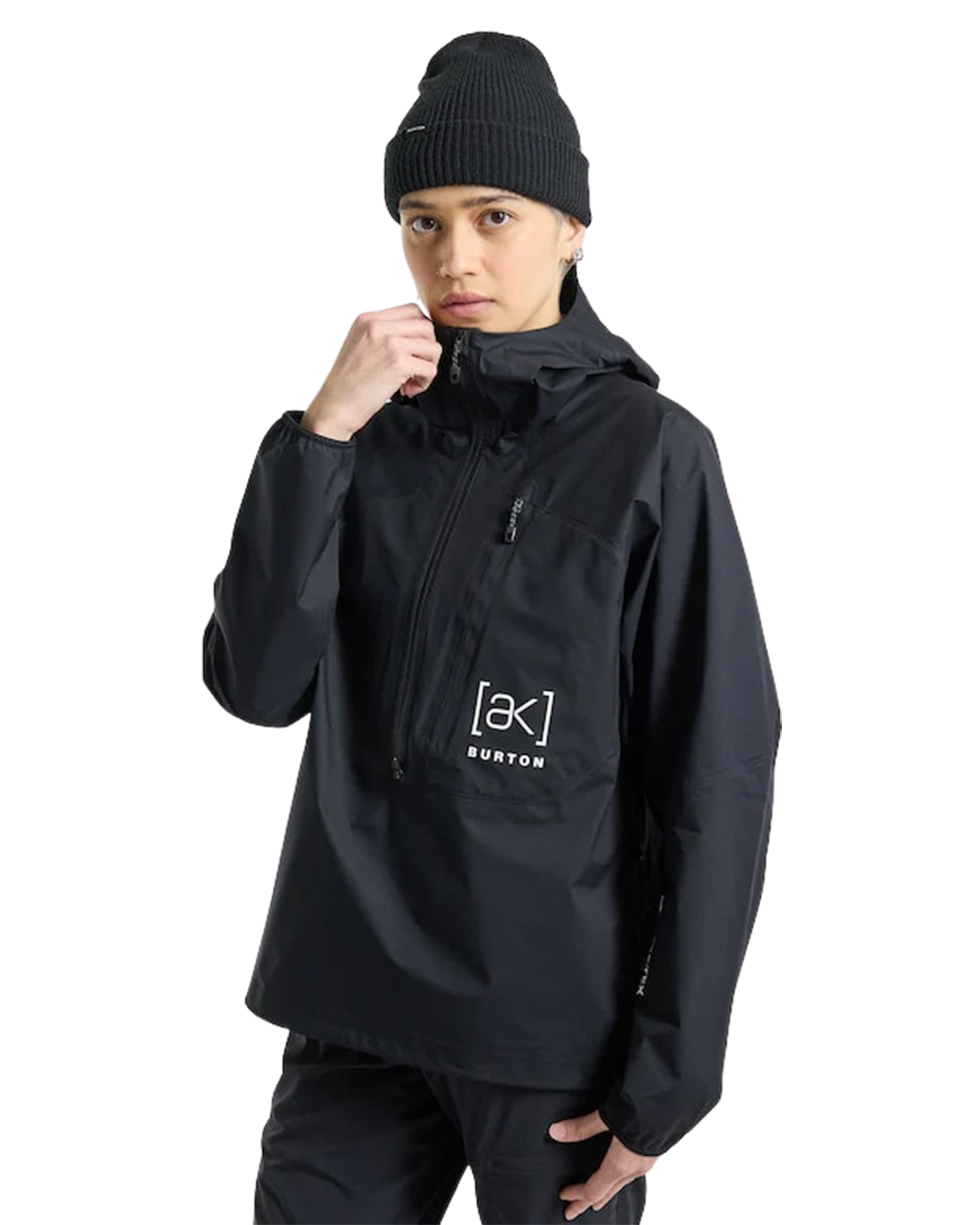 Burton Women's [ak]® GORE-TEX® 3L Minimalist Anorak Rain Jacket - Black Women's Snow Jackets - Trojan Wake Ski Snow