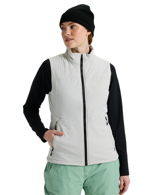 Burton Women's [ak]® Helium Stretch Insulated Vest - Gray Cloud Women's Jackets - Trojan Wake Ski Snow