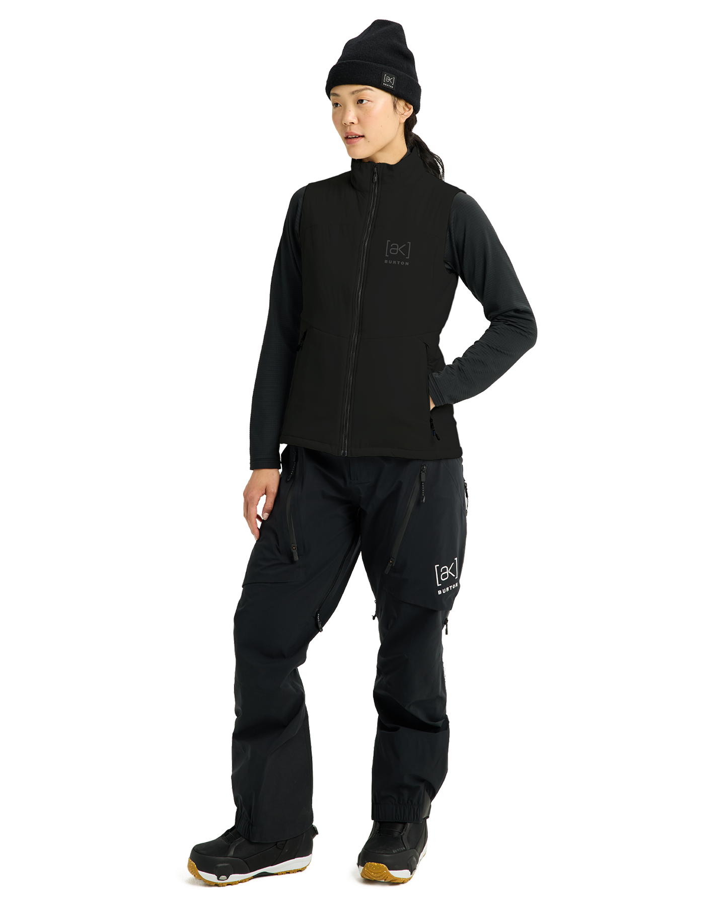 Burton Women's [ak]® Helium Stretch Insulated Vest - True Black Women's Jackets - Trojan Wake Ski Snow