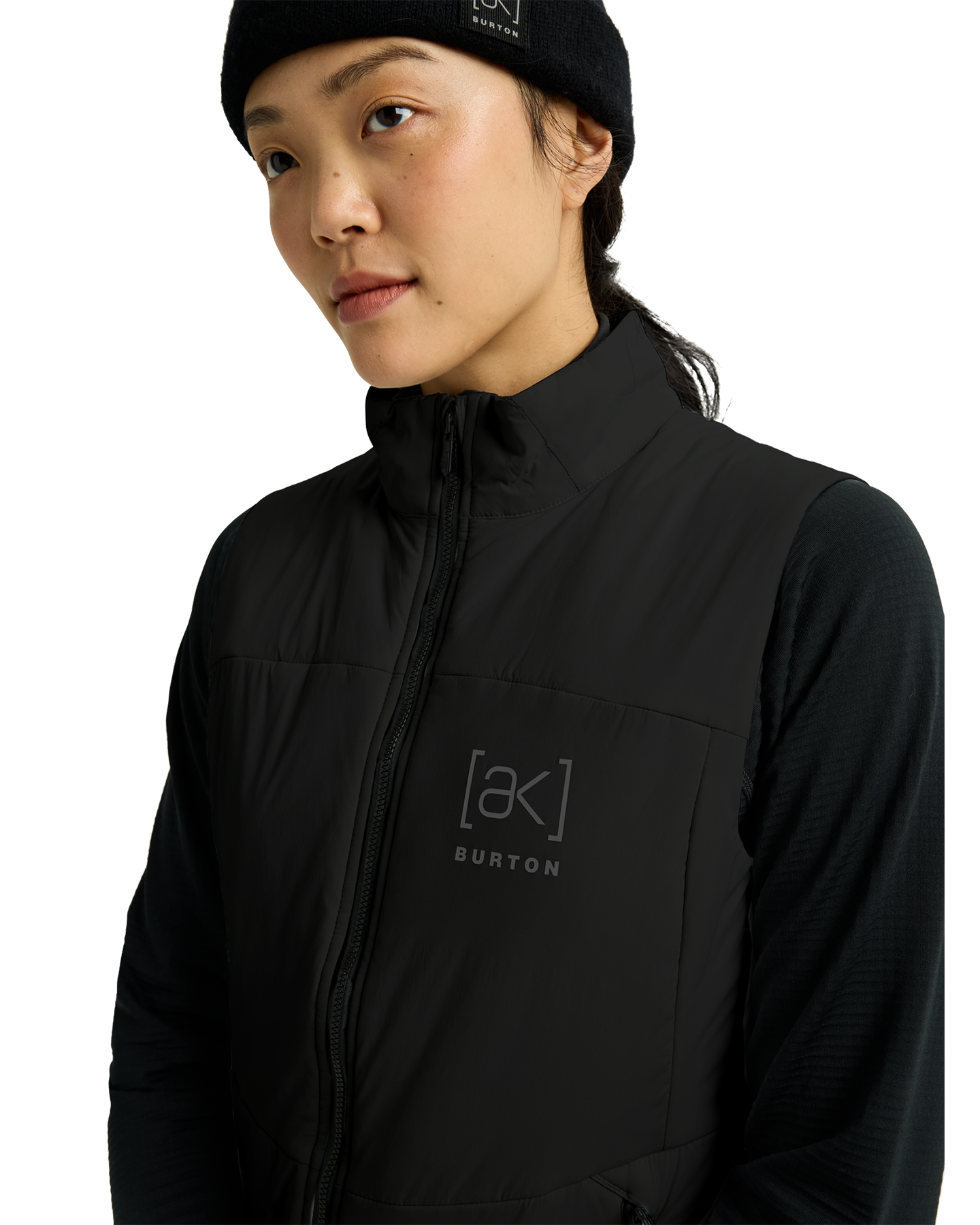 Burton Women's [ak]® Helium Stretch Insulated Vest - True Black Women's Jackets - Trojan Wake Ski Snow