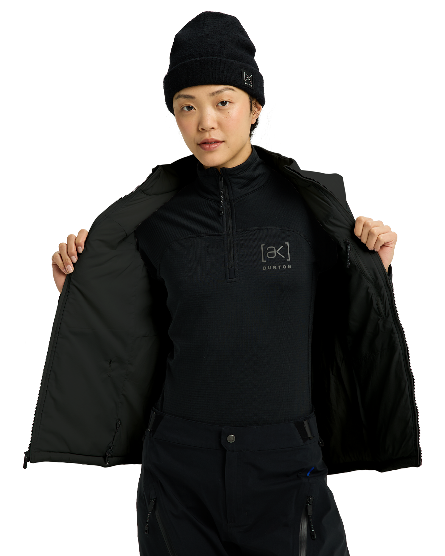 Burton Women's [ak]® Helium Stretch Insulated Vest - True Black Women's Jackets - Trojan Wake Ski Snow