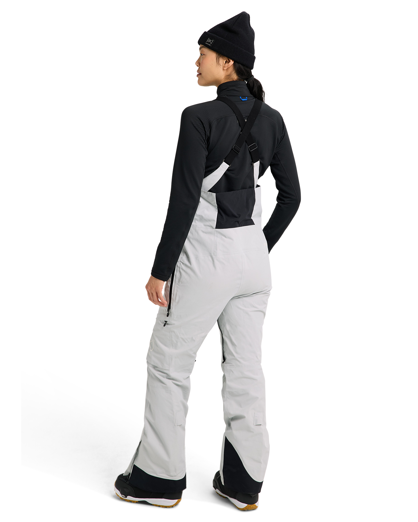 Burton Women's [ak]® Kimmy GORE-TEX® 2L Snow Bib Pants - Gray Cloud Women's Snow Bibs - Trojan Wake Ski Snow
