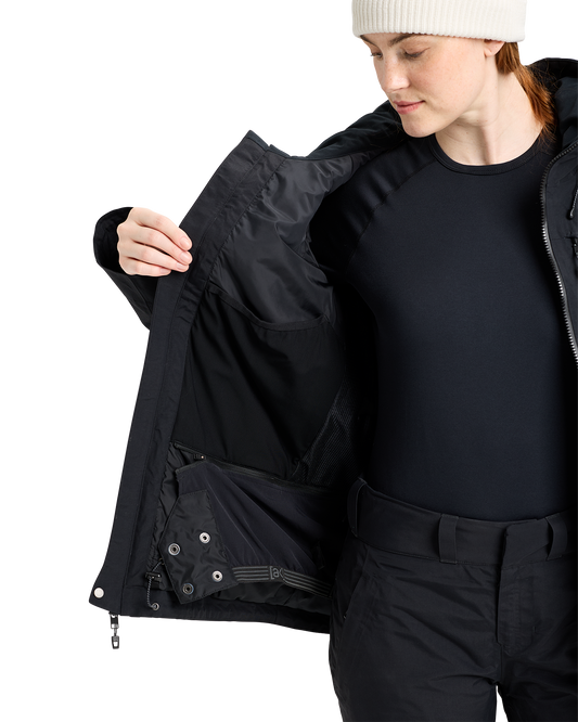 Burton Women's Burton [ak]® Embark Gore‑Tex 2L Snow Jacket - True Black Women's Snow Jackets - Trojan Wake Ski Snow