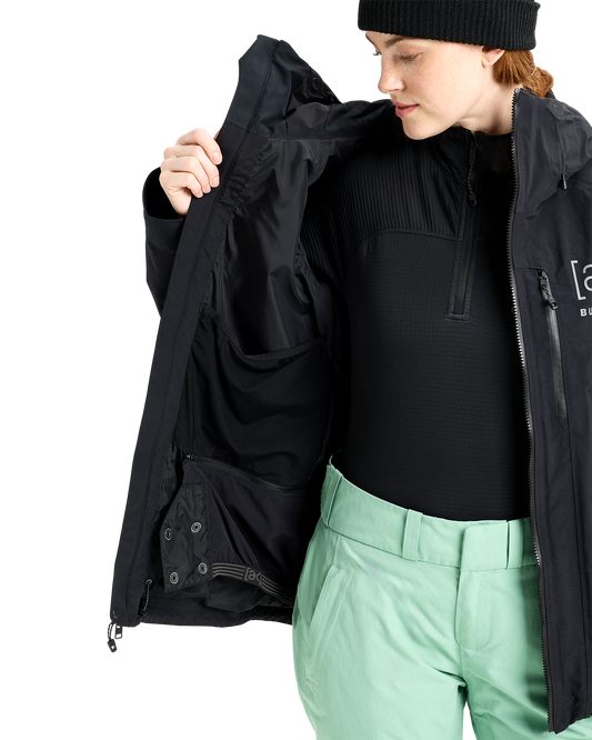 Burton Women's [ak]® Upshift Gore-Tex 2L Snow Jacket - True Black Women's Snow Jackets - Trojan Wake Ski Snow